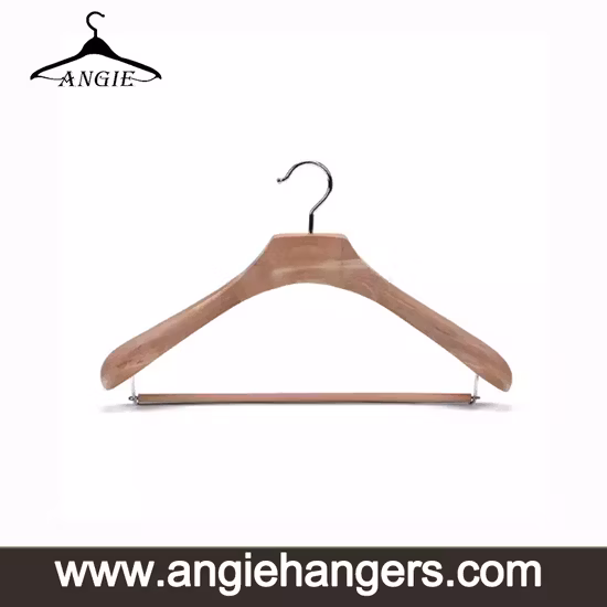 Cheap Hot Sale Custom Luxury Hotel Suit Wood Hanger for Clothes