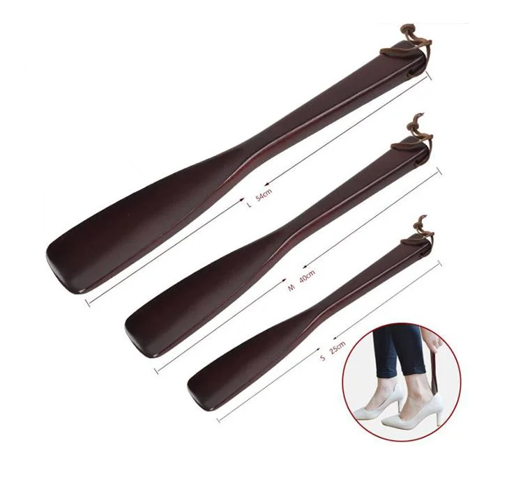 Online Selling Gift Choose House Hotel Travel Wooden Long Handled Rosewood Shoe Horn