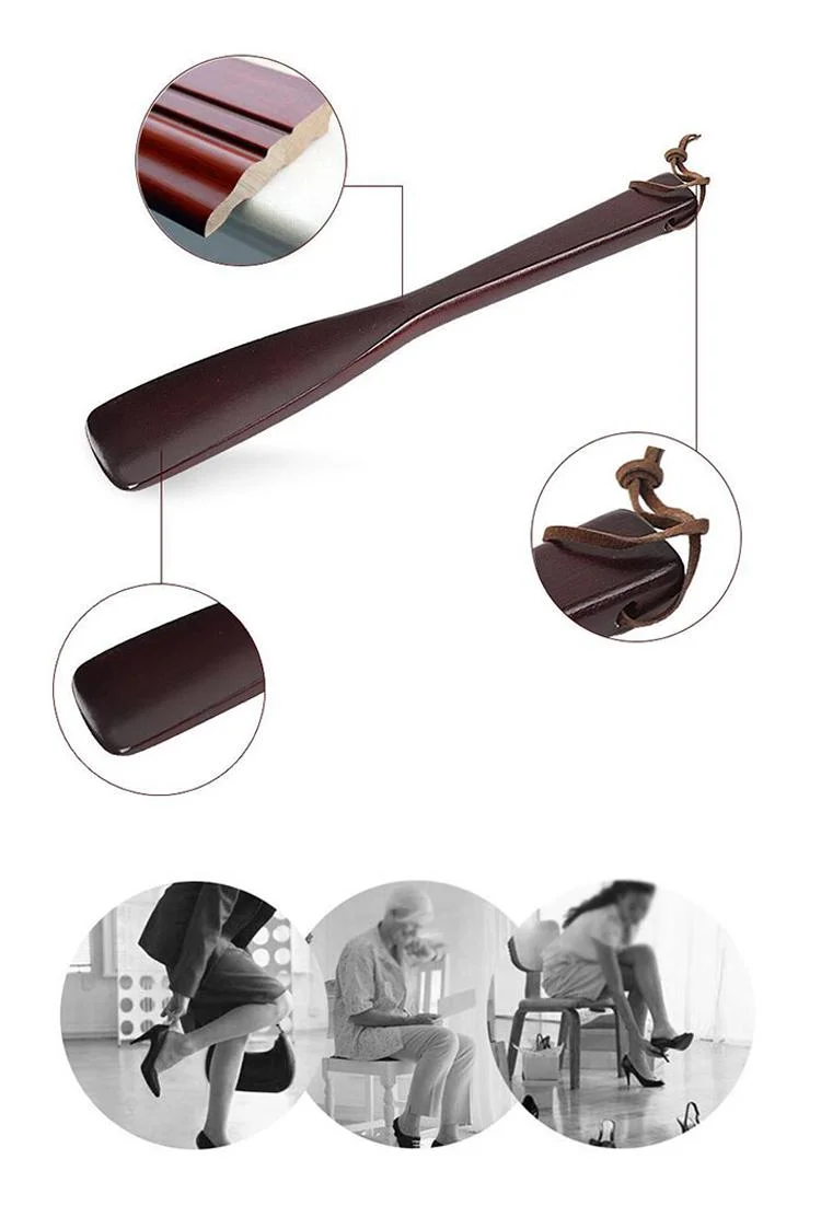 Online Selling Gift Choose House Hotel Travel Wooden Long Handled Rosewood Shoe Horn